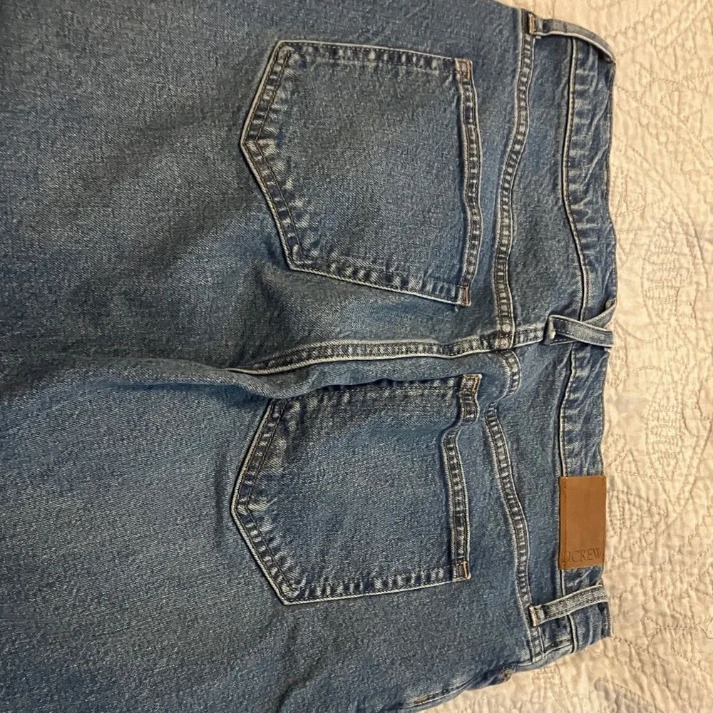 J. Crew Blue Denim Slim Wide Leg Jeans - Picture 4 of 6